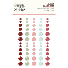 Simple Stories - Coleção Simple Vintage Love Story - Enamel dots