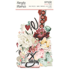 Simple Stories - Coleção Simple Vintage Love Story - Die cuts Page Pieces