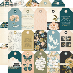 Simple Stories - Coleção Remember - Kit 12 Papéis para Scrapbook + Adesivos - Scrapbook Life - Materiais para Scrapbook