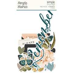 Simple Stories - Coleção Remember - Kit 12 Papéis para Scrapbook + Enfeites na internet