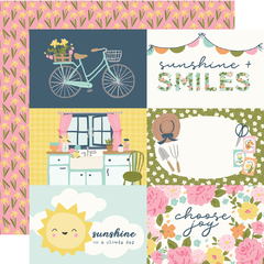 Simple Stories - Coleção Fresh Air - Kit 12 Papéis para Scrapbook + Adesivos - comprar online
