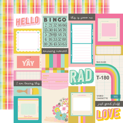 Simple Stories - Coleção True Colors - Kit 12 Papéis para Scrapbook + Adesivos - loja online