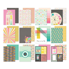 Simple Stories - Coleção True Colors - Bloco de papéis para Scrapbook tamanho 15x20 cm (6x8 polegadas) - comprar online
