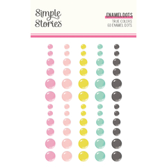 Simple Stories - Coleção True Colors - Enamel dots