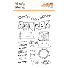 Simple Stories - Coleção Summer Snapshots - Carimbos