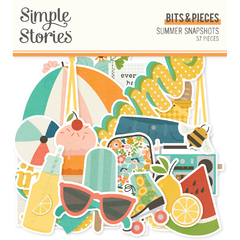 Simple Stories - Coleção Summer Snapshots - Die cuts Bits