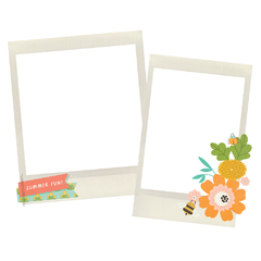 Simple Stories - Coleção Summer Snapshots - Frames chipboards