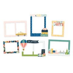 Simple Stories - Coleção Pack Your Bags - Frames chipboards - comprar online