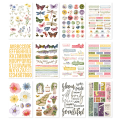 Simple Stories - Coleção Simple Vintage Meadow Market - Bloco de Adesivos - comprar online