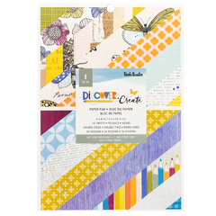 Vicky Boutin Design - Coleção Discover + Create - Bloco de Papéis para Scrapbook 15x20 cm (6x8 polegadas)