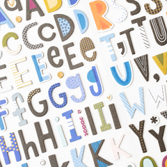Vicky Boutin Design - Coleção Discover + Create - Alfabetos adesivos na internet