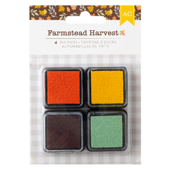 American Crafts - Coleção Farmstead Harvest - Kit 4 Carimbeiras