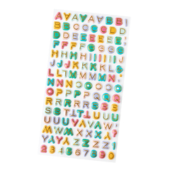 American Crafts - Coleção April and Ivy - Mini alfabetos puffy na internet