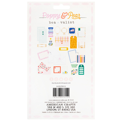 Bea Valint Design - Coleção Poppy and Pear - Die cuts especiais Stationery Pack - comprar online