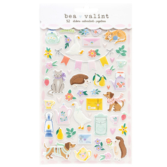 Bea Valint Design - Coleção Poppy and Pear - Adesivos puffy