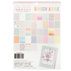 Celes Gonzalo Design - Coleção Rainbow Avenue - Bloco de Papeis para Scrapbook tamanho 15x20 cm (6x8 polegadas) - comprar online