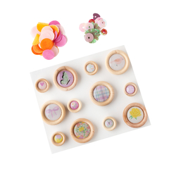 Celes Gonzalo Design - Coleção Rainbow Avenue - Enfeitinhos Confetti Button Pack na internet