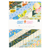American Crafts - Coleção Coast to Coast - Bloco de Papéis para Scrapbook tamanho 15x20 cm (6x8 polegadas)