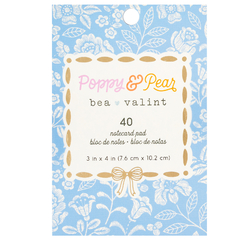 Bea Valint Design - Coleção Poppy and Pear - Bloco de Cards