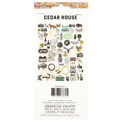 American Crafts - Coleção Cedar House - Die cuts - comprar online
