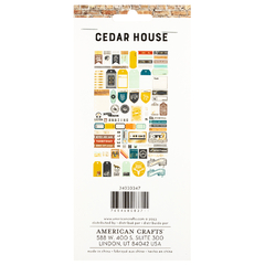 American Crafts - Coleção Cedar House - Die cuts journaling - comprar online