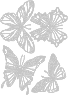 Sizzix - Facas de Corte - Thinlits Die - Tim Holtz - Scribbly Butterflies - comprar online