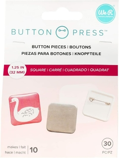 We R Makers - Button Press - Refil Bottons Quadrados 10 un