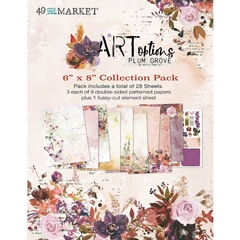 49 and Market - Coleção ARToptions Plum Grove - Kit de Papéis para Scrapbook 15x20 cm (6x8 polegadas)