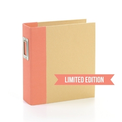 ÁLBUM IMPORTADO - SIMPLE STORIES - SNAP Binder Completo 15x21cm (6x8") - cor Coral