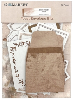 49 and Market - Coleção Color Swatch Toast - Die cuts e Envelopes