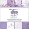 49 and Market - Coleção Color Swatch Lavender - Kit 8 Papéis dupla face para Scrapbook 30,x30 cm (12x12 polegadas)