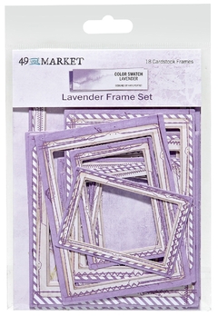 49 and Market - Coleção Color Swatch Lavender - Die cuts frames