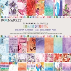 49 and Market - Coleção Spectrum Gardenia - Kit 8 Papéis para Scrapbook