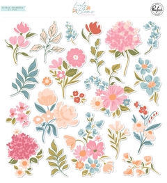 Pinkfresh Studio - Coleção Lovely Blooms - Die cuts florais