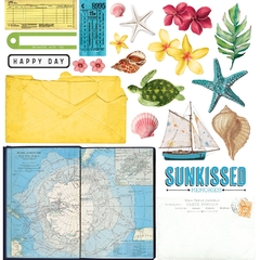 49 and Market - Coleção Vintage Artistry Sunburst - Kit 8 Papéis para Scrapbook na internet