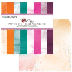 49 and Market - Coleção ARToptions Spice - Kit 8 Papéis para Scrapbook 30x30 cm (12x12 polegadas) Foundation - comprar online