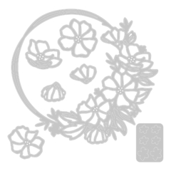 Sizzix - Facas de Corte - Thinlits Die - Floral Round na internet