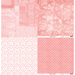 Carina Sartor Design - Coleção Garden - Kit de papéis 30,5x30,5cm para scrapbook - Básico Cherry 5 folhas - comprar online