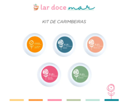 Juju Scrapbook - Coleção Lar Doce Mar - Kit 5 Carimbeiras - comprar online