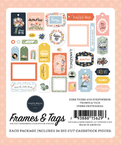 Carta Bella - Coleção Here There And Everywhere - Die cuts frames and tags - comprar online