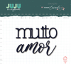 Juju Scrapbook - Coleção Nosso Encanto - Aplique Blackboard Muito Amor