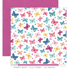 Cocoa Vanilla - Coleção Happy Days - Kit 16 Papéis para Scrapbook + Adesivos na internet