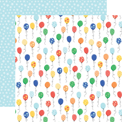 Echo Park Paper - Coleção Make A Wish Birthday Boy - Kit 12 Papéis para Scrapbook + Adesivos - loja online