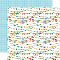 Echo Park Paper - Coleção Make A Wish Birthday Boy - Kit 12 Papéis para Scrapbook + Adesivos - loja online