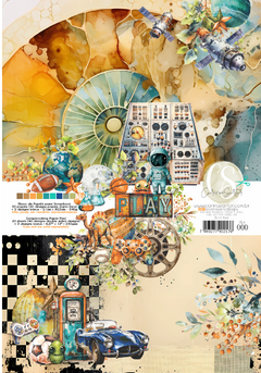 Carina Sartor Design - Coleção Play - Bloco de papéis 21x30,5cm 20 folhas - comprar online
