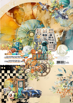 Carina Sartor Design - Coleção Play - Bloco de papéis A5 para Scrapbook 20 folhas - comprar online