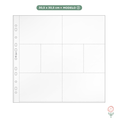 Juju Scrapbook - Plásticos para Álbum 30,5 x 30,5cm - Modelo 2 - comprar online