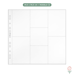 Juju Scrapbook - Plásticos para Álbum 30,5 x 30,5cm - Modelo 3 - comprar online