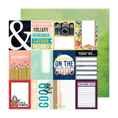 Vicky Boutin Design - Coleção Print Shop - Papel para Scrapbook - 3 x 4 Journal Cards 34013822