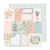 Crate Paper - Coleção Gingham Garden - Papel para scrapbook - Be Kind 34013996